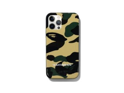 BAPE 1st Camo iPhone 12 12 Pro Case Yellow