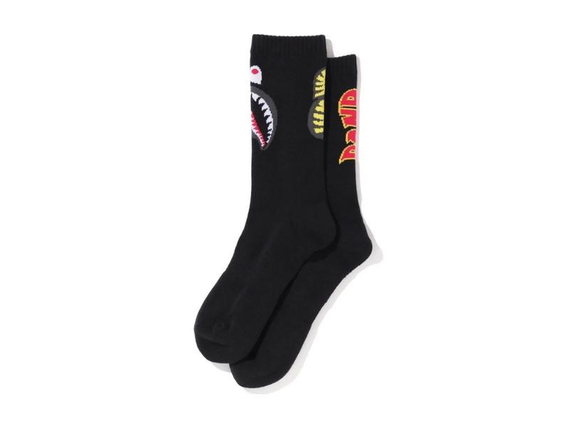 bape-2nd-shark-socks-fw20-black