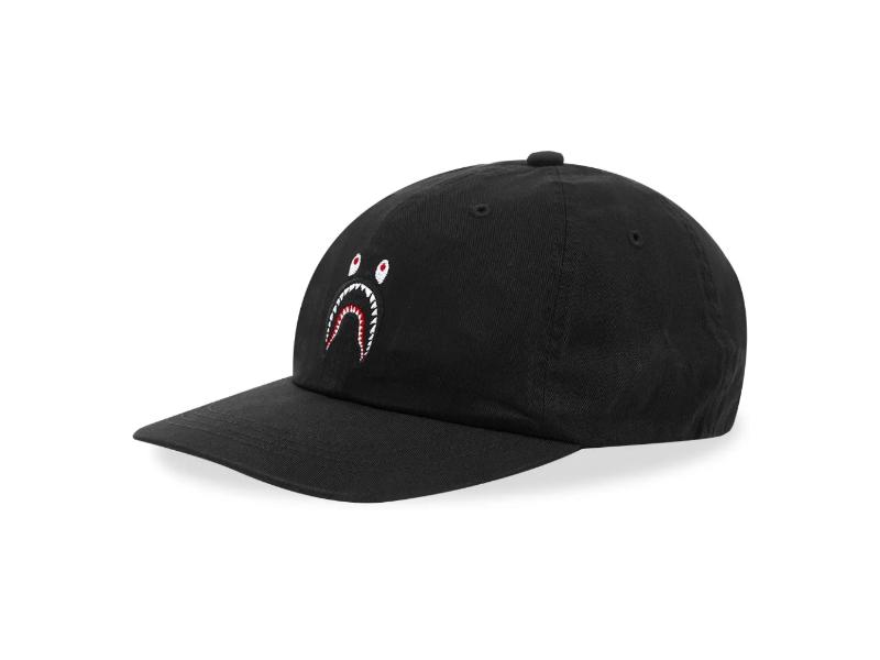 bape-2nd-shark-panel-cap-black
