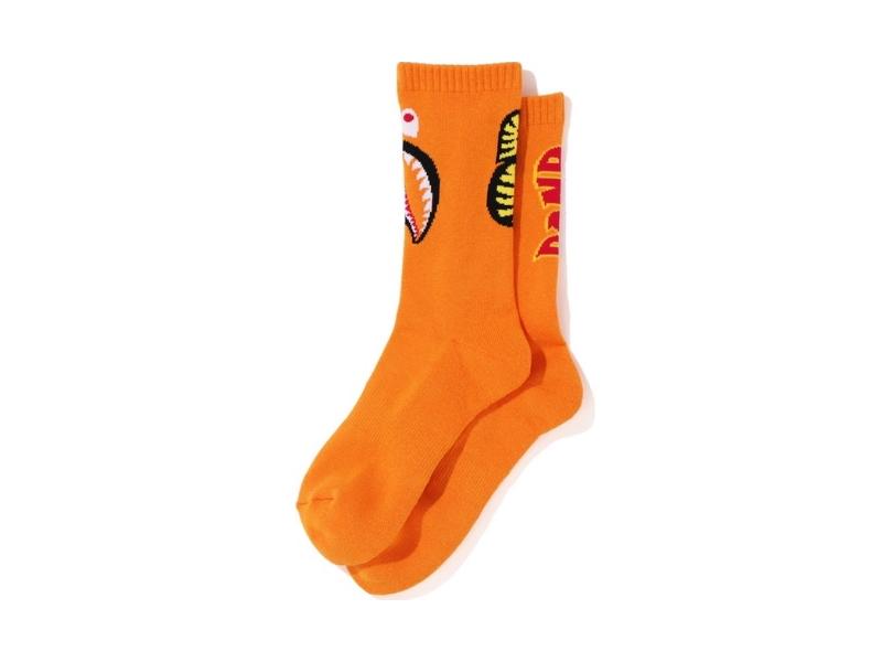 bape-2nd-shark-socks-orange