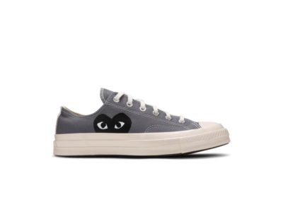 Comme des Garcons PLAY x Converse Chuck 70 Low Steel Gray