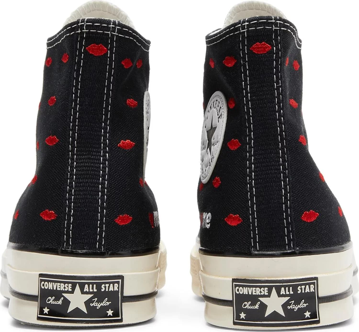 Кроссовки Converse Chuck 70 Embroidered Lips High Love Me – Black