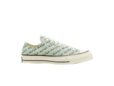 Converse Chuck 70 Low Scripted Signature Print Green Oxide