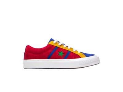 Converse One Star Academy Low Enamel Red Blue