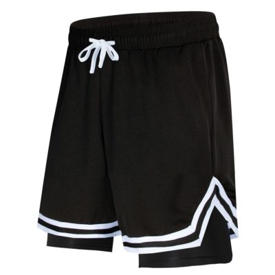 Daiong Black Cut Layered Shorts