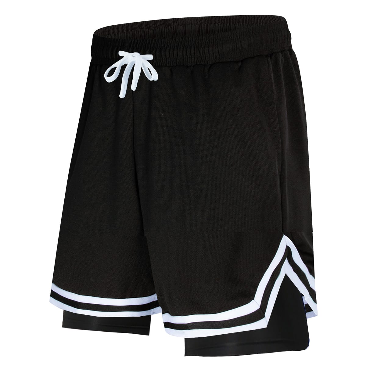 daiong-black-cut-layered-shorts