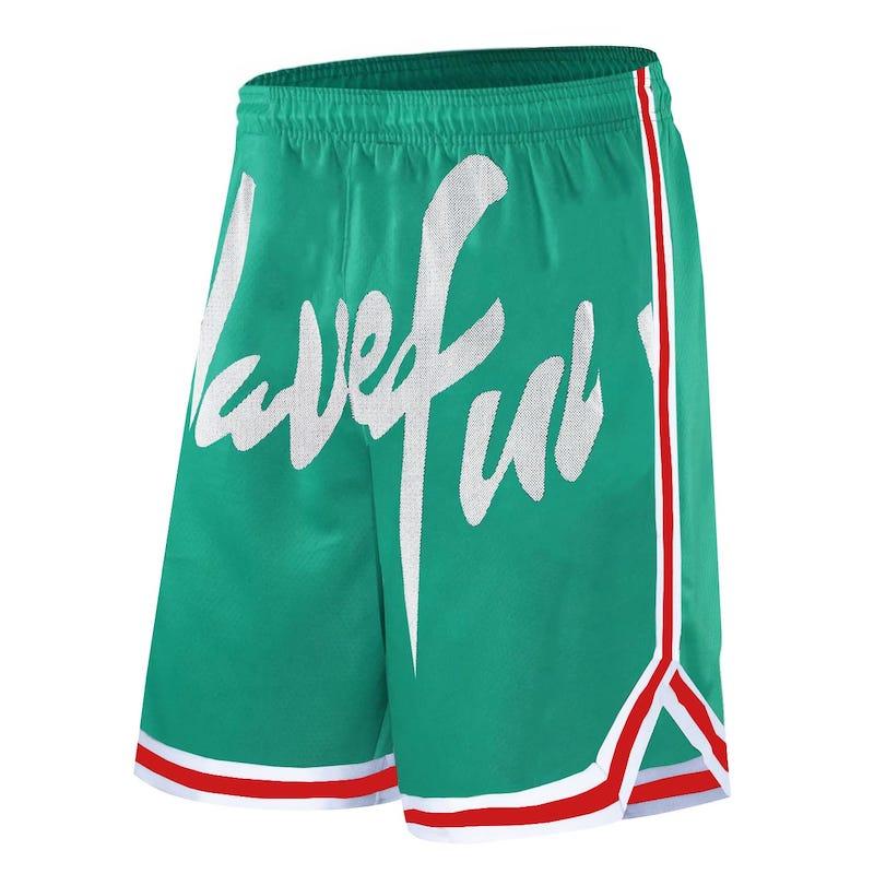 daiong-have-fun-green-cut-shorts