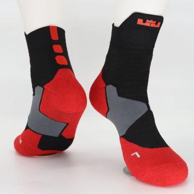 Daiong James Black Red Socks