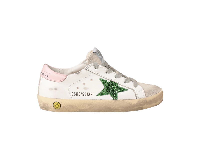 golden-goose-superstar-kids-white-emerald-green-glitter