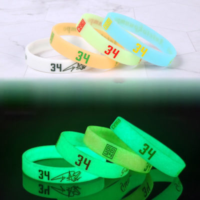 Jinduo Antetokounmpo Logo Glow 4 Bracelet Set