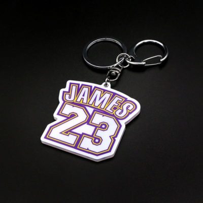 Jinduo James Jersey Number Keychain