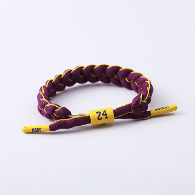 Jinduo Kobe Purple Braided Bracelet