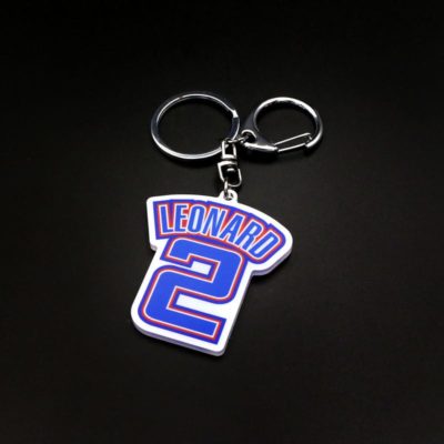 Jinduo Leonard Jersey Number Keychain
