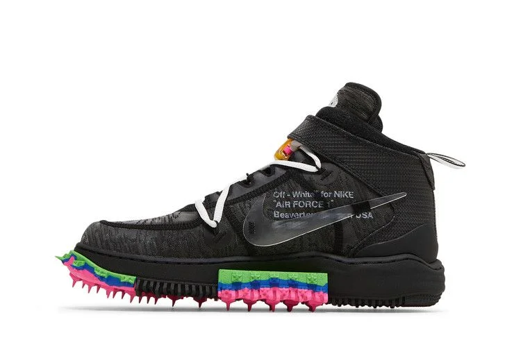 Кроссовки Off-White x Nike Air Force 1 Mid 'Black'