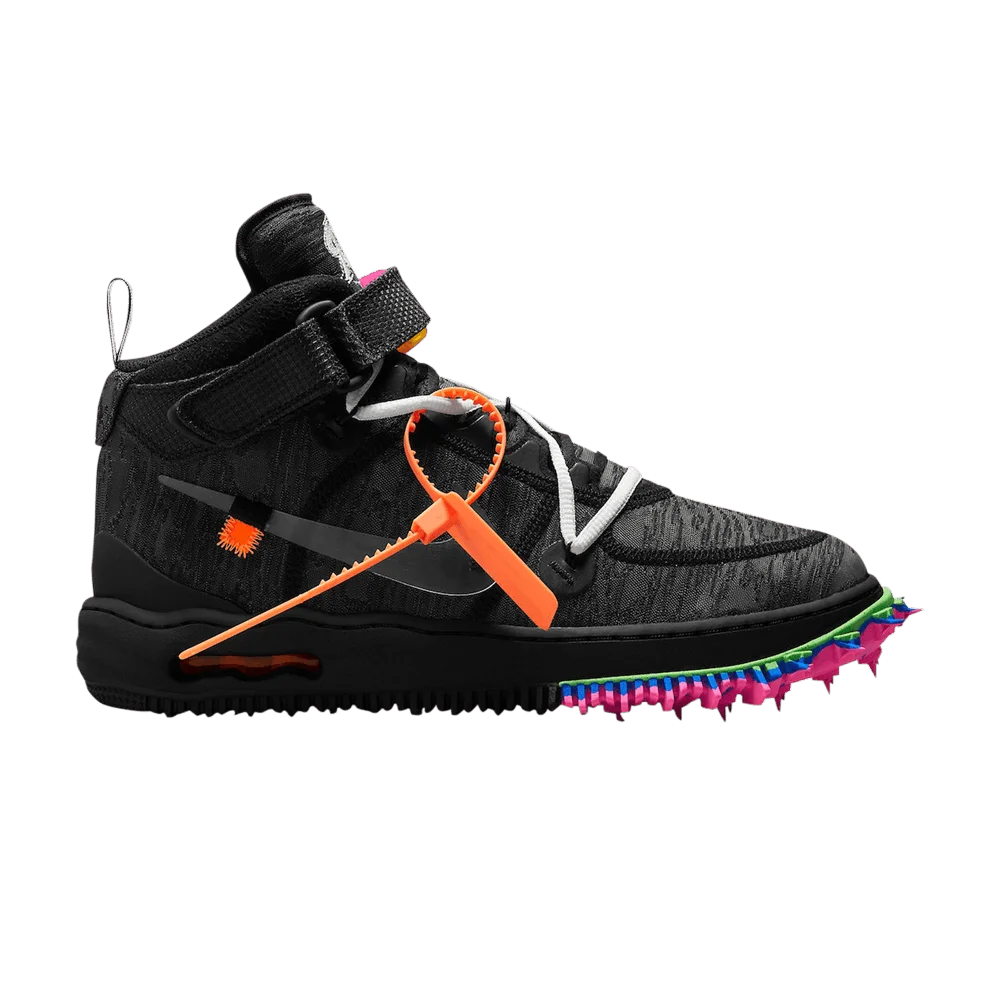 Кроссовки Off-White x Nike Air Force 1 Mid 'Black'