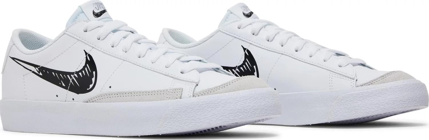 Кроссовки Nike Blazer Low ’77 GS Sketch – White Black