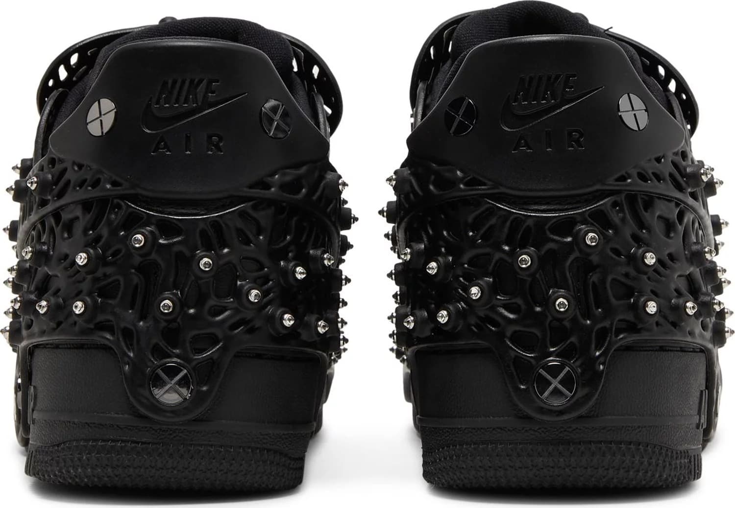 Nike black studded air force 1 on sale