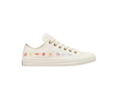 Wmns Converse Chuck Taylor All Star Low Embroidered Floral Egret