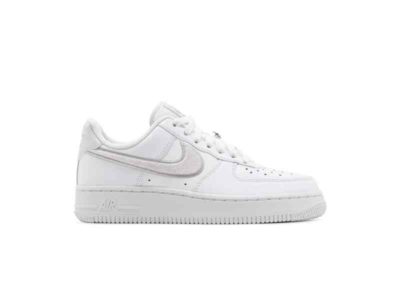 Wmns Nike Air Force 1 07 Essential Chenille Swoosh White Lilac