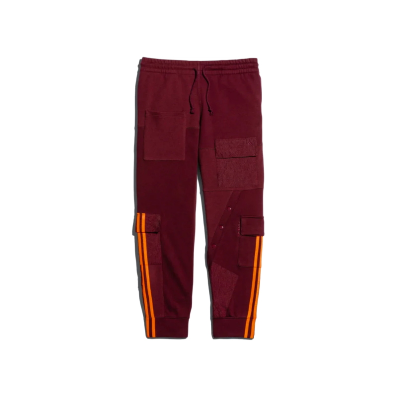 adidas Ivy Park Cargo Sweatpants Maroon Solar Orange