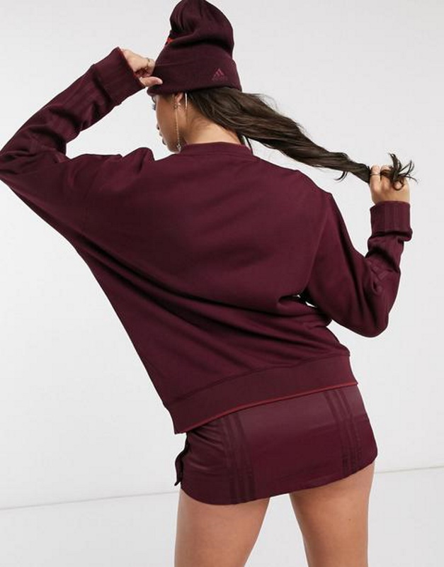 adidas Ivy Park Crew Sweatshirt Maron Noble Maroon