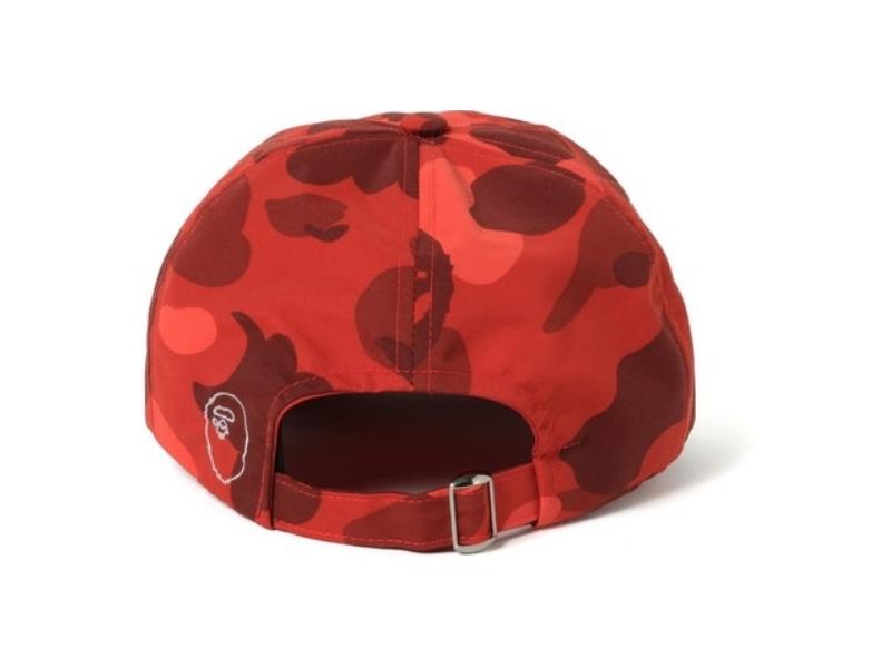 Бейсболка BAPE A Bathing Ape Color Camo Panel Cap Red