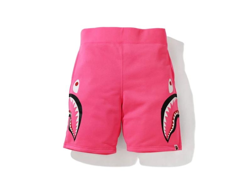 bape-a-bathing-ape-neon-shark-sweat-shorts-pink