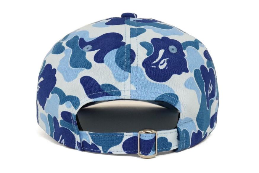 Бейсболка BAPE ABC Camo Ape Head Panel Cap Blue