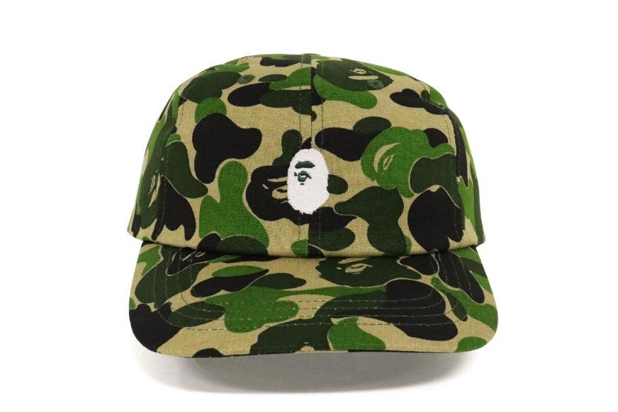 Бейсболка BAPE ABC Camo Ape Head Panel Cap Green