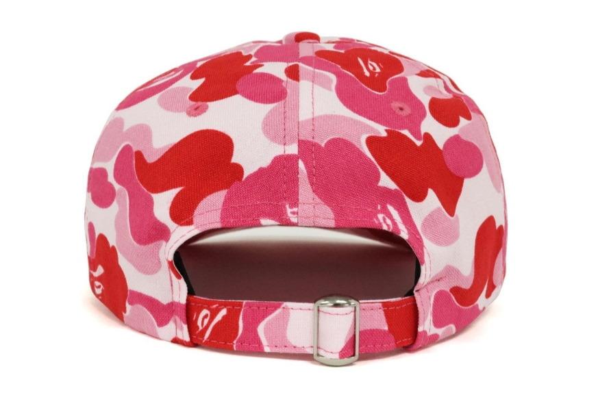 Бейсболка BAPE ABC Camo Ape Head Panel Cap Pink