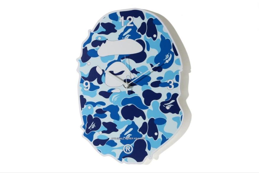 bape-abc-camo-ape-head-wall-clock-blue