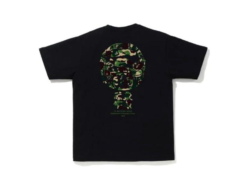 Футболка BAPE ABC Camo Daruma Tee Black/Green