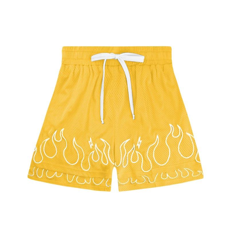 ehot-flames-yellow-shorts