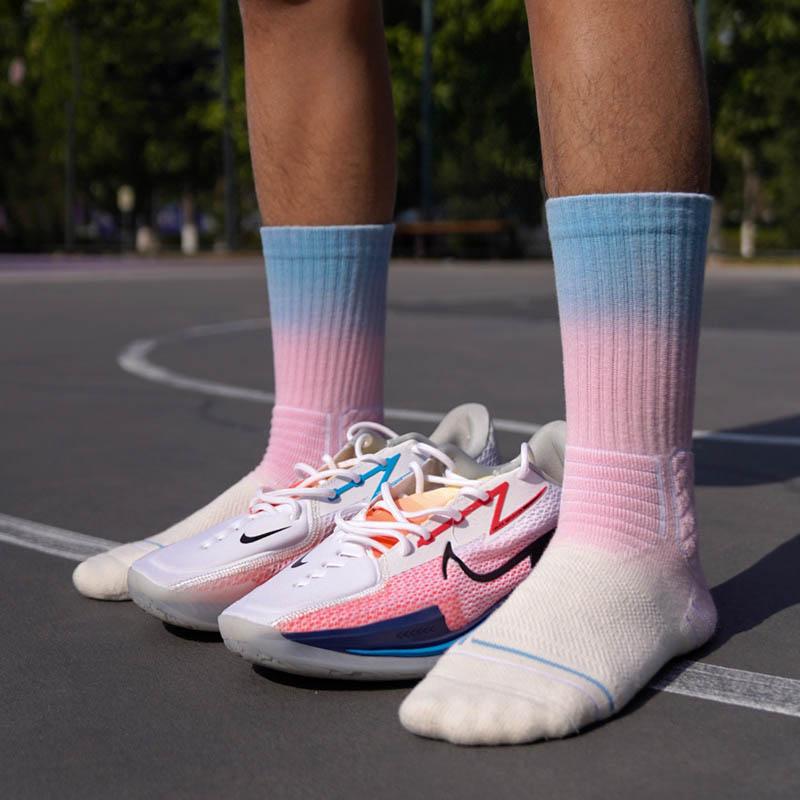 ehot-marshmallow-pink-cyan-crew-socks