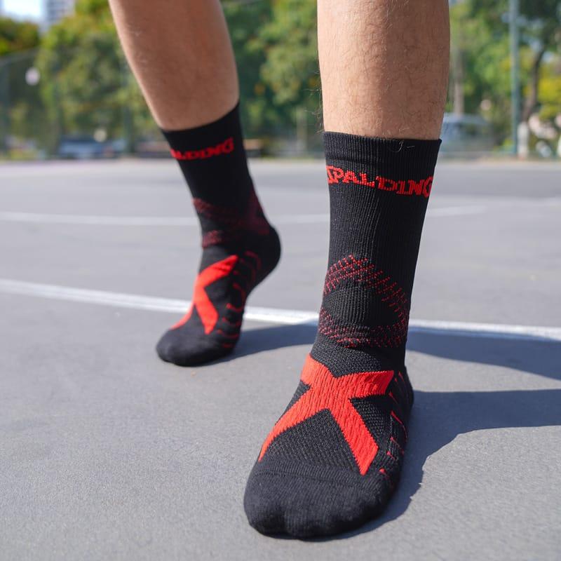 ehot-spalding-web-black-red-crew-socks