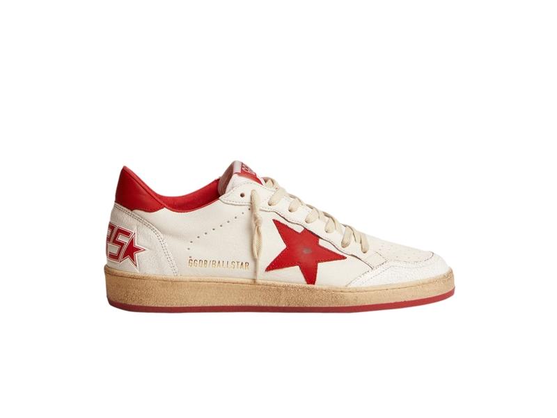 Golden Goose Ball Star White Red GMF00117 F000325 10275