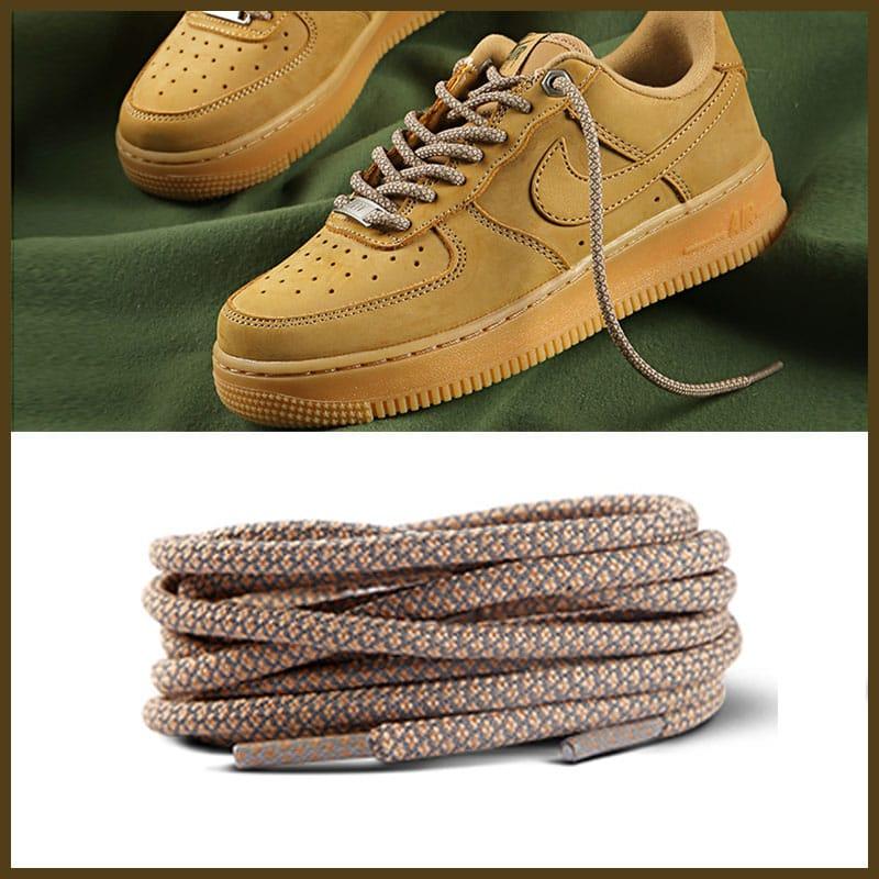 Gorilla Guard Air Force 1 Wheat Beige Mesh Laces