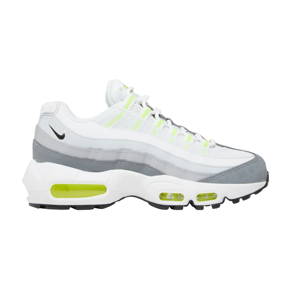 Кроссовки Nike Air Max 95 Recraft GS 'Logos Pack - White Neon'