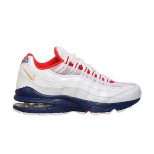White/Metallic Gold Star-Deep Royal-Red
