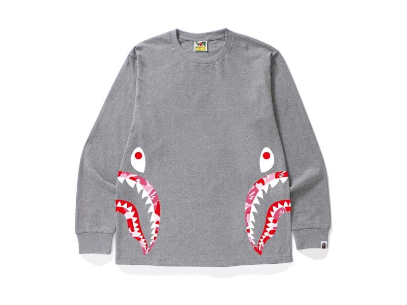 bape-abc-side-shark-l-s-tee-grey-pink