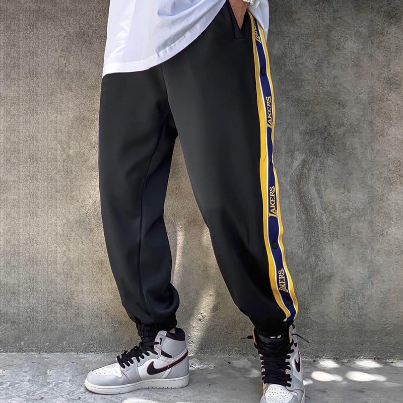 ehot-lakers-black-buttons-pants