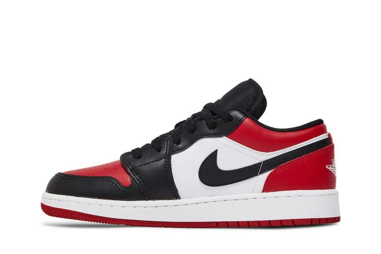 Кроссовки Air Jordan 1 Low GS 'Bred Toe'