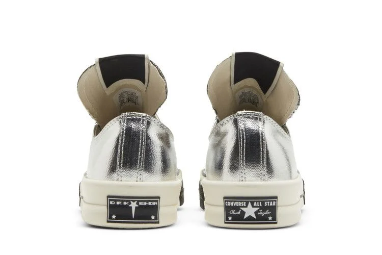 Кроссовки Rick Owens x Converse TURBODRK Chuck 70 Low 'Silver Lacquer'