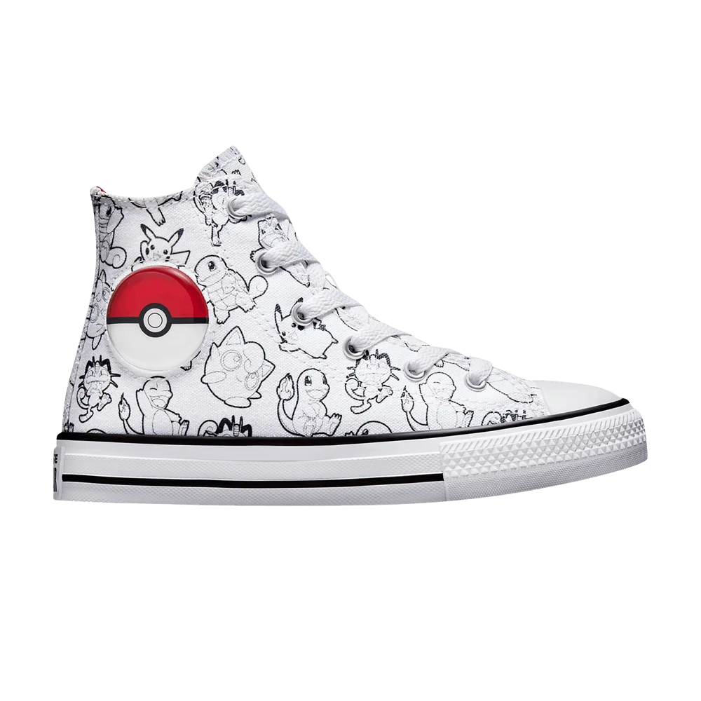 Кроссовки Pokemon x Converse Chuck Taylor All Star High PS 'Poke Ball'