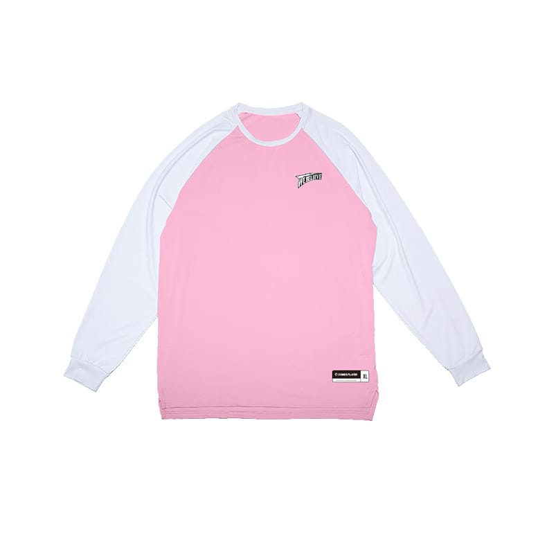 Футболка Ehot Colorblock Pink-White Longsleeve