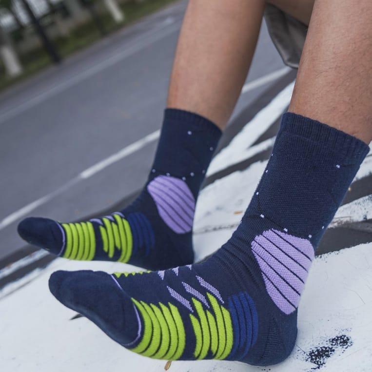 Спортивные носки Ehot Constellation Black-Purple Crew Socks
