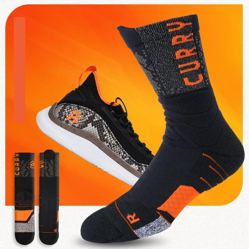 ehot-curry-orange-black-quarter-socks