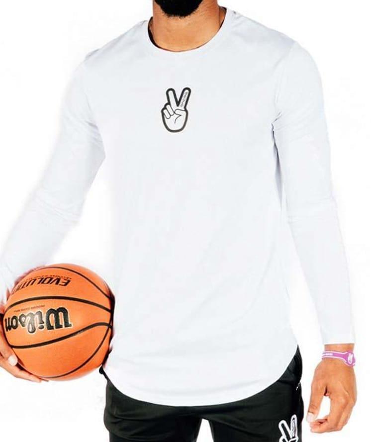 Футболка Ehot Deuce White Longsleeve