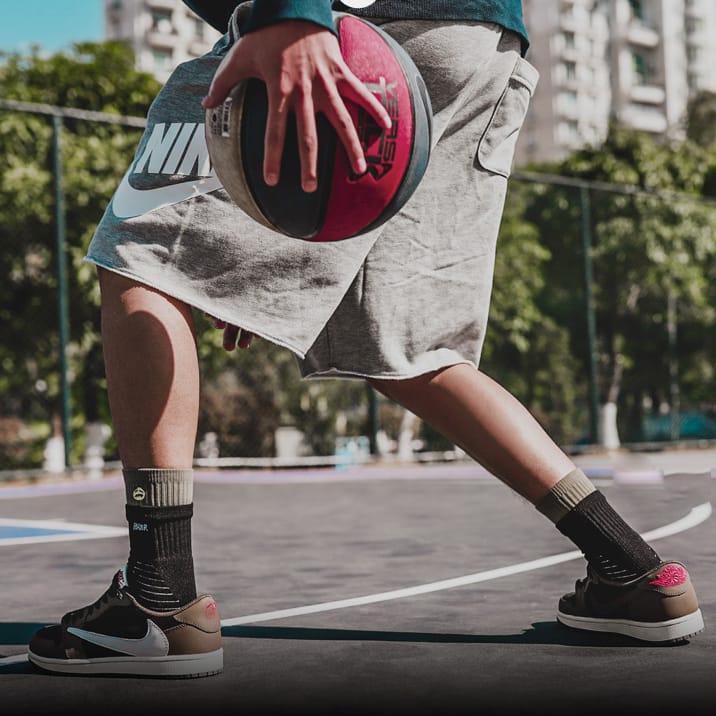 Спортивные носки Ehot Double Black-Brown Crew Socks