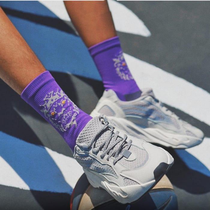 Спортивные носки Ehot Lion Purple Crew Socks